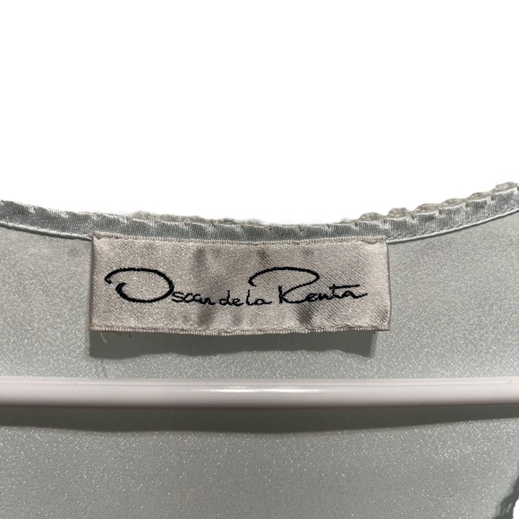 Oscar de la Renta Lace Trim Embellishment Nightgown - Picture 14 of 15